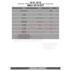 Csomagtartó alap Honda X-ADV 750 (2017-2020) GIVI