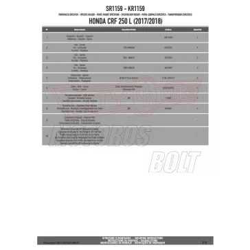 Csomagtartó alap Honda CRF 250 L (2017-2020) GIVI