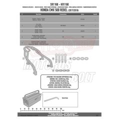 Csomagtartó alap Honda CMX 500 Rebel (2017-2024) GIVI