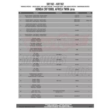   Csomagtartó alap Honda CRF 1000 L Africa Twin (2018-2019) GIVI