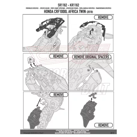 Csomagtartó alap Honda CRF 1000 L Africa Twin (2018-2019) GIVI