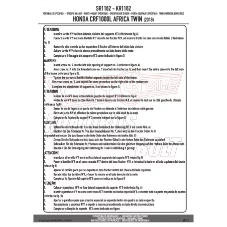 Csomagtartó alap Honda CRF 1000 L Africa Twin (2018-2019) GIVI