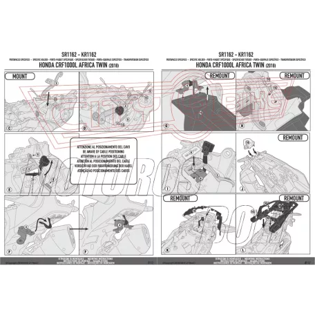 Csomagtartó alap Honda CRF 1000 L Africa Twin (2018-2019) GIVI