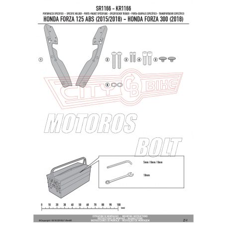 Csomagtartó alap Honda Forza 125 ABS (2015-2018) / Honda Forza 125 (2019-2024)/ Honda Forza 300/ (2019-2020)/ Honda ADV 350 (2022-2025) / Honda Forza 350 (2023-2024) GIVI