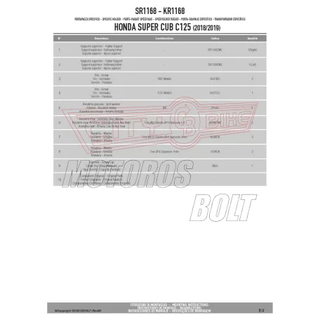 Csomagtartó alap Honda Super Cub C 125 (2018-2021) GIVI