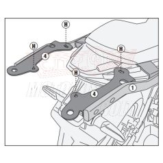 Csomagtartó Honda CB 500 X (13-24)/ NX 500 (24) Honda GIVI
