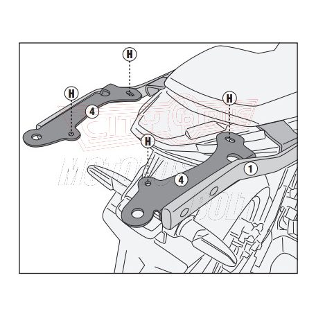 Csomagtartó Honda CB 500 X (13-24)/ NX 500 (24) Honda GIVI