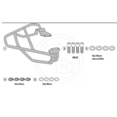 Csomagtartó HONDA CB 125 F (21-26) GIVI