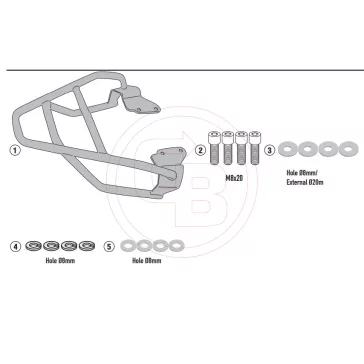 Csomagtartó HONDA CB 125 F (21-26) GIVI