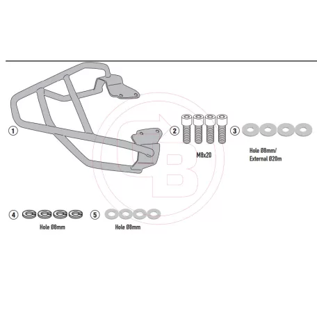 Csomagtartó HONDA CB 125 F (21-26) GIVI