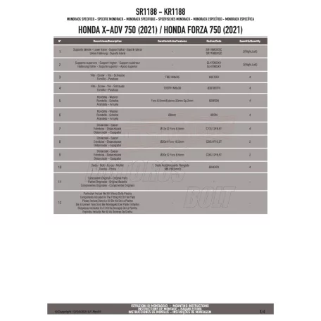 Csomagtartó HONDA Forza 750 (21-25) / HONDA X-ADV 750 (21-25) GIVI