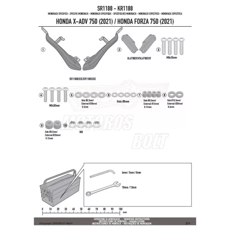Csomagtartó HONDA Forza 750 (21-25) / HONDA X-ADV 750 (21-25) GIVI