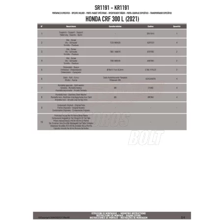 Csomagtartó HONDA CRF 300 L (21-24) GIVI
