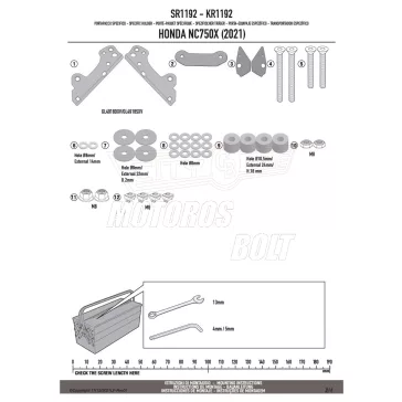 Csomagtartó HONDA NC 750 X (2021-2026) GIVI