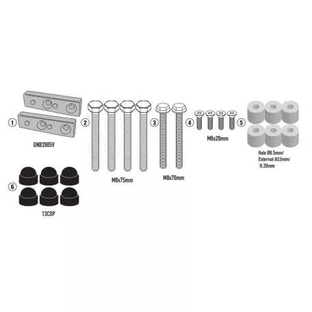 GIVI SR1194KIT – Szerelőkészlet Honda CMX 1100 T Rebel (23–25) modellhez