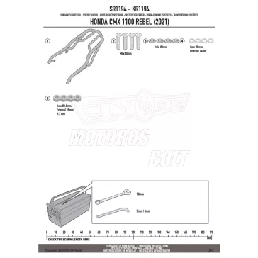 Csomagtartó HONDA CMX 1100 Rebel (21-26) GIVI