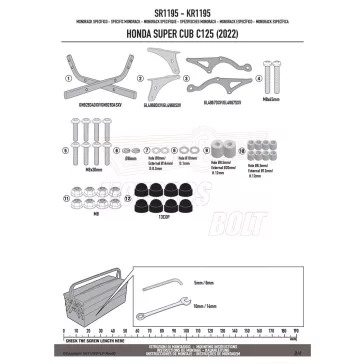 Csomagtartó HONDA Super Cub C125 (2022-2026) GIVI