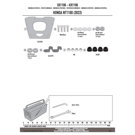 Csomagtartó HONDA NT1100 (22-24) GIVI
