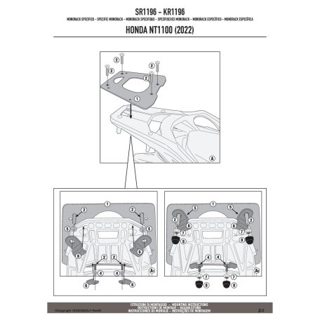 Csomagtartó HONDA NT1100 (22-24) GIVI
