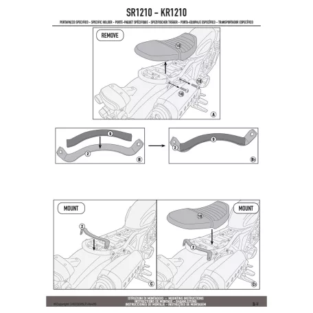 Csomagtartó HONDA CL 500 (2023-2025) GIVI