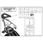 Csomagtartó Suzuki Gladius 650 (09-16) GIVI MonoLOCK dobozhoz