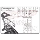 Csomagtartó Suzuki Gladius 650 (09-16) GIVI MonoKEY dobozhoz
