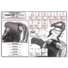 Csomagtartó Piaggio MP3 125-250-300-400 (06-11) / MP3 Touring 300-400 (11) / MP3 Business 500 (12-13) / MP3 SPORT 500 (12-13) / MP3 300 BUSINESS (12-14) / MP3 300 SPORT (12-14) GIVI MonoKEY dobozhoz
