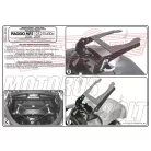 Csomagtartó Piaggio MP3 125-250-300-400 (06-11) / MP3 Touring 300-400 (11) / MP3 Business 500 (12-13) / MP3 SPORT 500 (12-13) / MP3 300 BUSINESS (12-14) / MP3 300 SPORT (12-14) GIVI MonoKEY dobozhoz