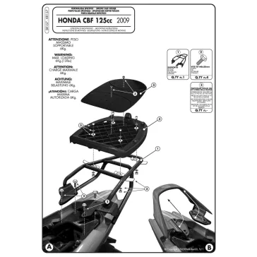 Csomagtartó Honda CBF 125 (09-14) GIVI