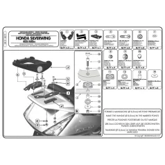   Csomagtartó Honda Silver Wing 400 (06-09) / Honda SW-T 400 (09-16) / Honda Silver Wing 600 / ABS (01-09) GIVI MonoKEY dobozhoz
