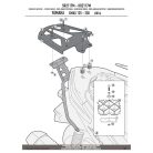 Csomagtartó alap YAMAHA X-MAX 125-250 (14-17), MBK EVOLYS 125-250 (14-17), MBK SKYLINER 125-250 (14) GIVI