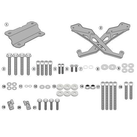 Csomagtartó alap YAMAHA MT-09 TRACER (15-17) GIVI