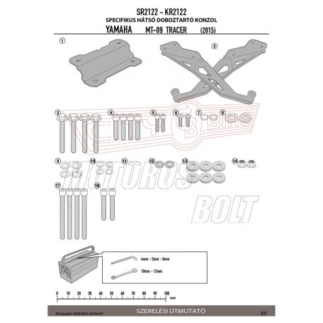 Csomagtartó alap YAMAHA MT-09 TRACER (15-17) GIVI