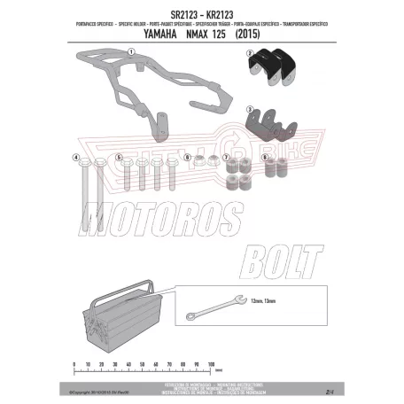Csomagtartó alap YAMAHA N-Max 125 (2015-2020) GIVI