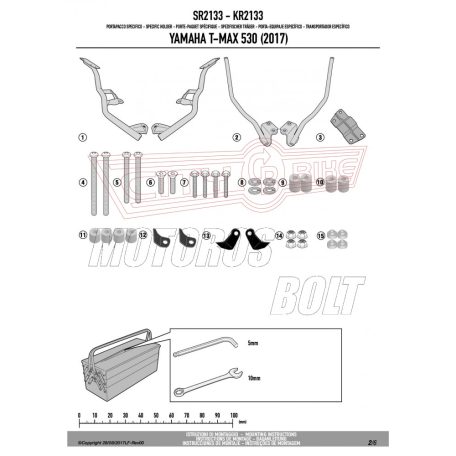 Csomagtartó alap YAMAHA T-Max 530 (2017-2019) GIVI
