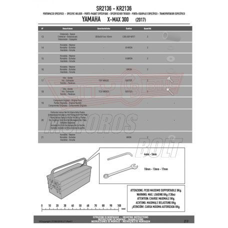 Csomagtartó alap YAMAHA X-Max 125 (2018) / YAMAHA X-Max 300 (2017-2018) GIVI