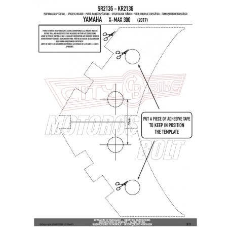 Csomagtartó alap YAMAHA X-Max 125 (2018) / YAMAHA X-Max 300 (2017-2018) GIVI