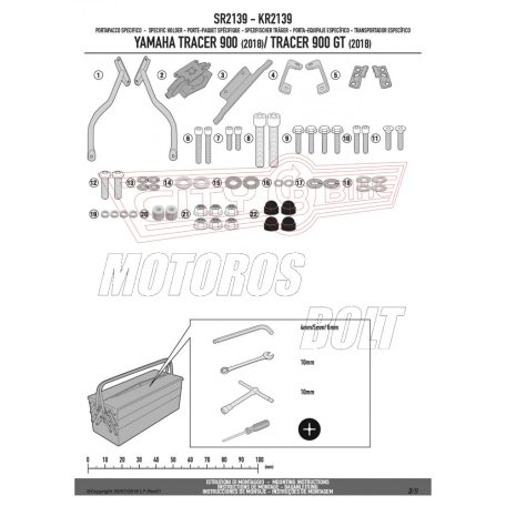 Csomagtartó alap Yamaha Tracer 900 / Tracer 900 GT (2018-2020) GIVI