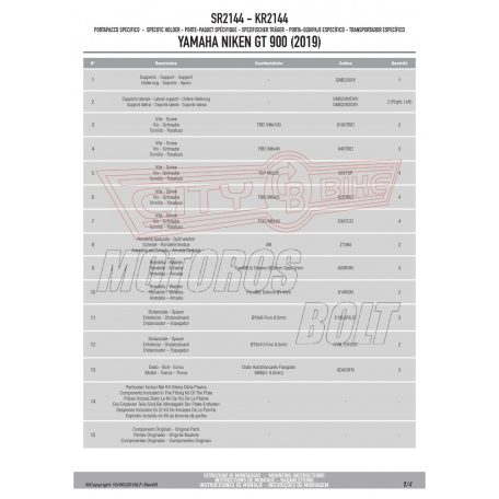 Csomagtartó alap Yamaha Niken GT 900 (2019-2024) GIVI