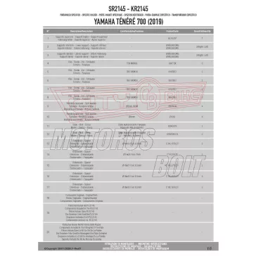   Csomagtartó alap YAMAHA Tenere 700 (2019-2020) / YAMAHA Tenere 700 (2021-2024) / Yamaha Tenere 700 World Raid (2022-2025) GIVI