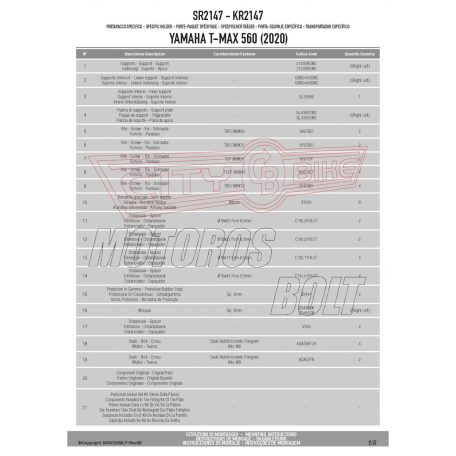 Csomagtartó alap Yamaha T-Max 560 (2020-2021) GIVI
