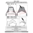 Csomagtartó alap Yamaha X-Max 125 (2018-2022) / Tricity 300 (2020-2024) / X-Max 300 (2017-2022) GIVI