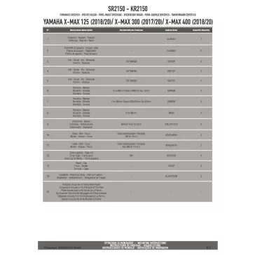   Csomagtartó alap Yamaha X-Max 125 (18-22) / 300 (17-22) / 400 (18-21) GIVI