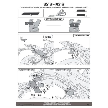 Csomagtartó YAMAHA MT-09 (2024-2025) GIVI