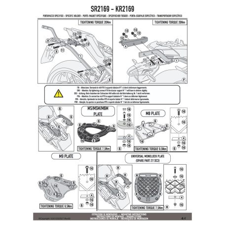 Csomagtartó YAMAHA MT-09 (2024-2025) GIVI