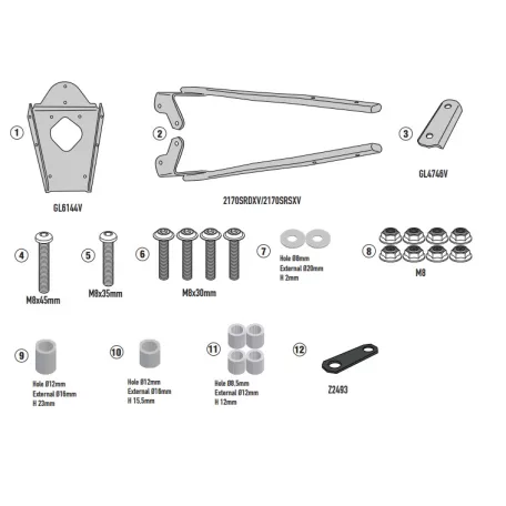 Csomagtartó YAMAHA N-MAX 125 (2025) GIVI -SR2170
