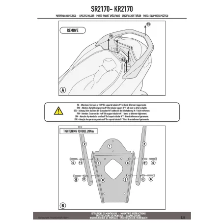 Csomagtartó YAMAHA N-MAX 125 (2025) GIVI -SR2170