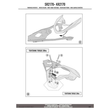 Csomagtartó YAMAHA N-MAX 125 (2025) GIVI -SR2170