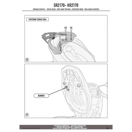 Csomagtartó YAMAHA N-MAX 125 (2025) GIVI -SR2170