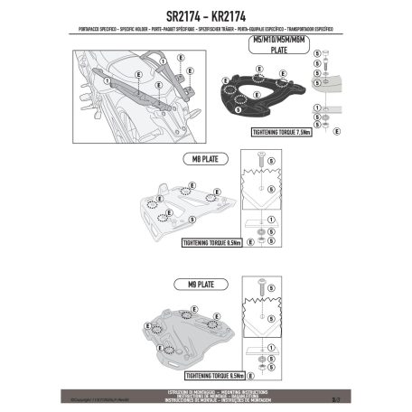 Csomagtartó YAMAHA TENERE 700 (2025) GIVI -SR2174